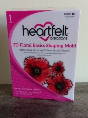 Heartfelt Creations 3D Floral Basics Shaping Mold - Pink/White Packaging